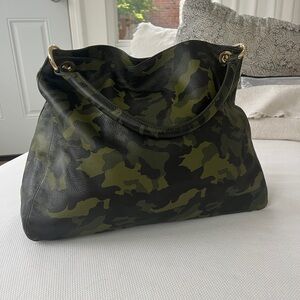 Mark & Graham Leather Camo Bag, NEW, never used